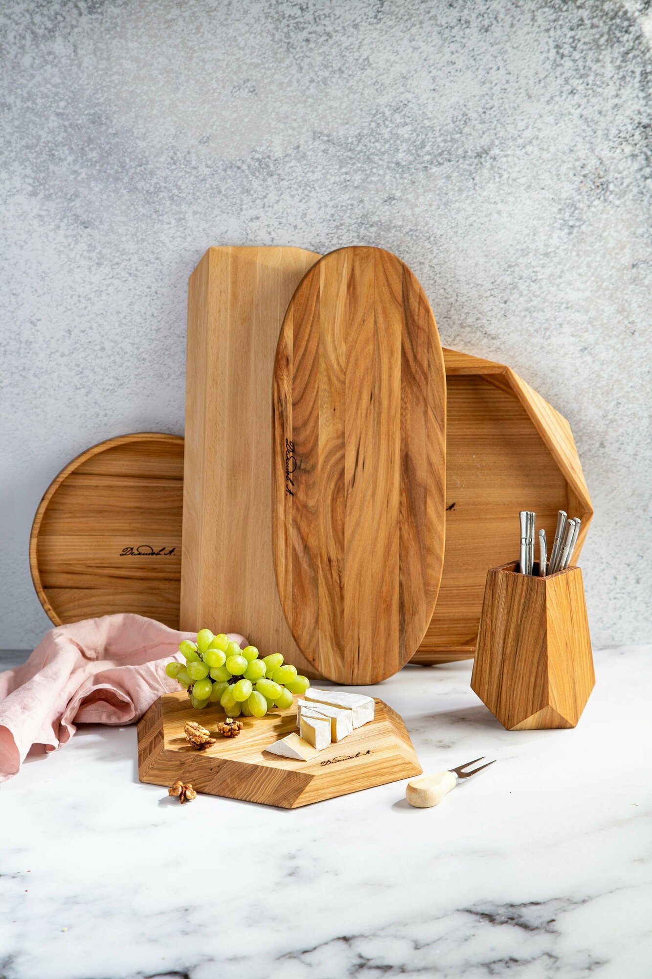 Разделочная доска Эллипс, 45*17,8*2 (см) карагач — фото 1