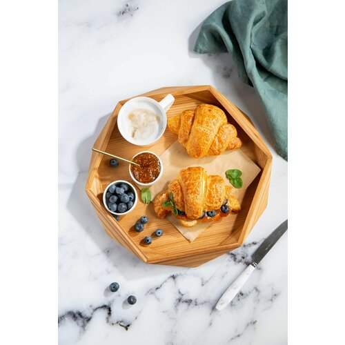 Поднос многогранный Элма Карагач 35*30,3*4 (см)