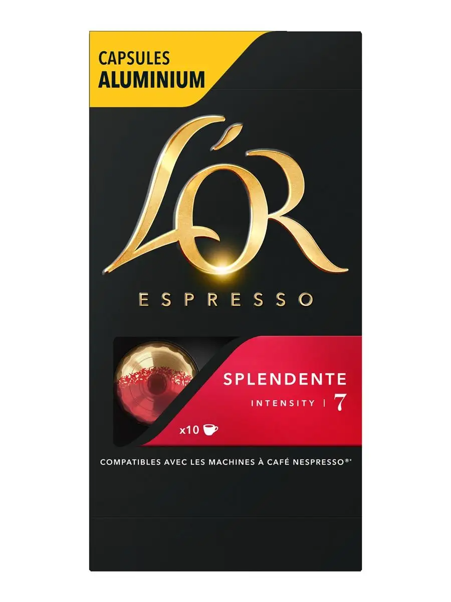 Кофе капсульный L`OR Espresso Splendente, капсулы, совместимые с кофемашинами NESPRESSO®, 7, 52грамм [8052174] L'or - фото №20