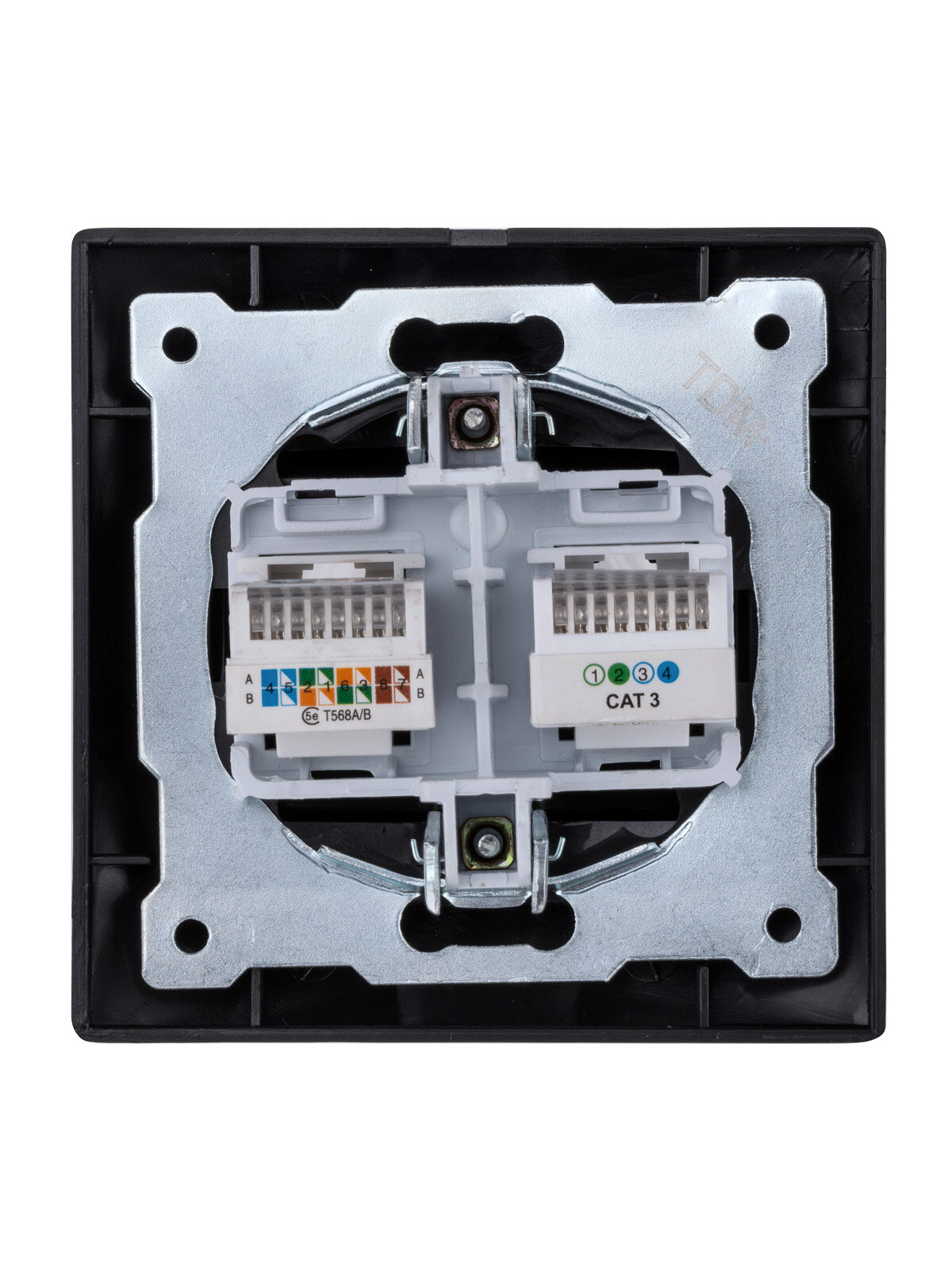 Розетка компьютерная RJ45/телефонная RJ11 TDM Electric - фото №7