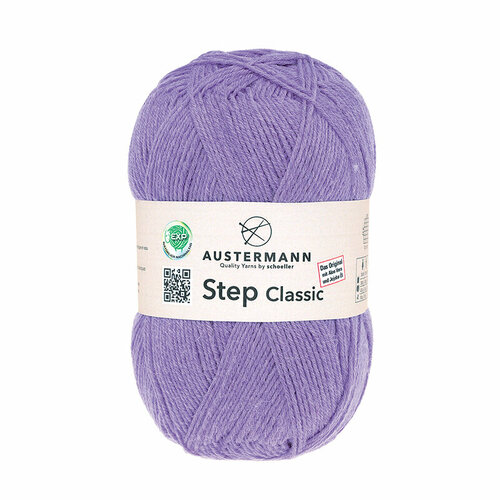 Пряжа Step Classic EXP 75% шерсть 25% полиамид 420 м 100 г Austermann 98214-1022