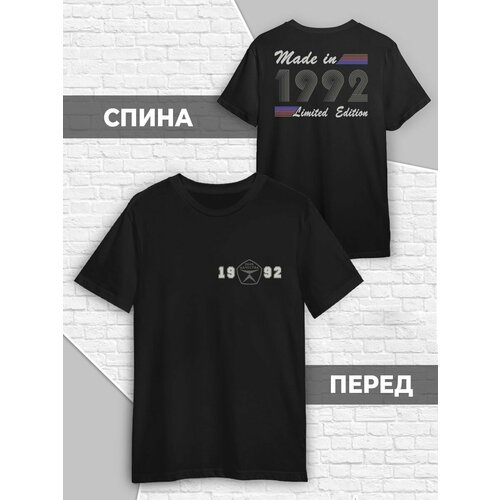 фото Футболка, размер m (46-48), черный printech