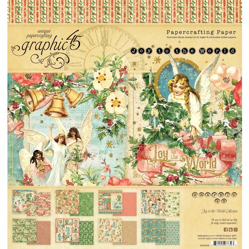 Полный набор бумаги и стикеров Graphic 45 