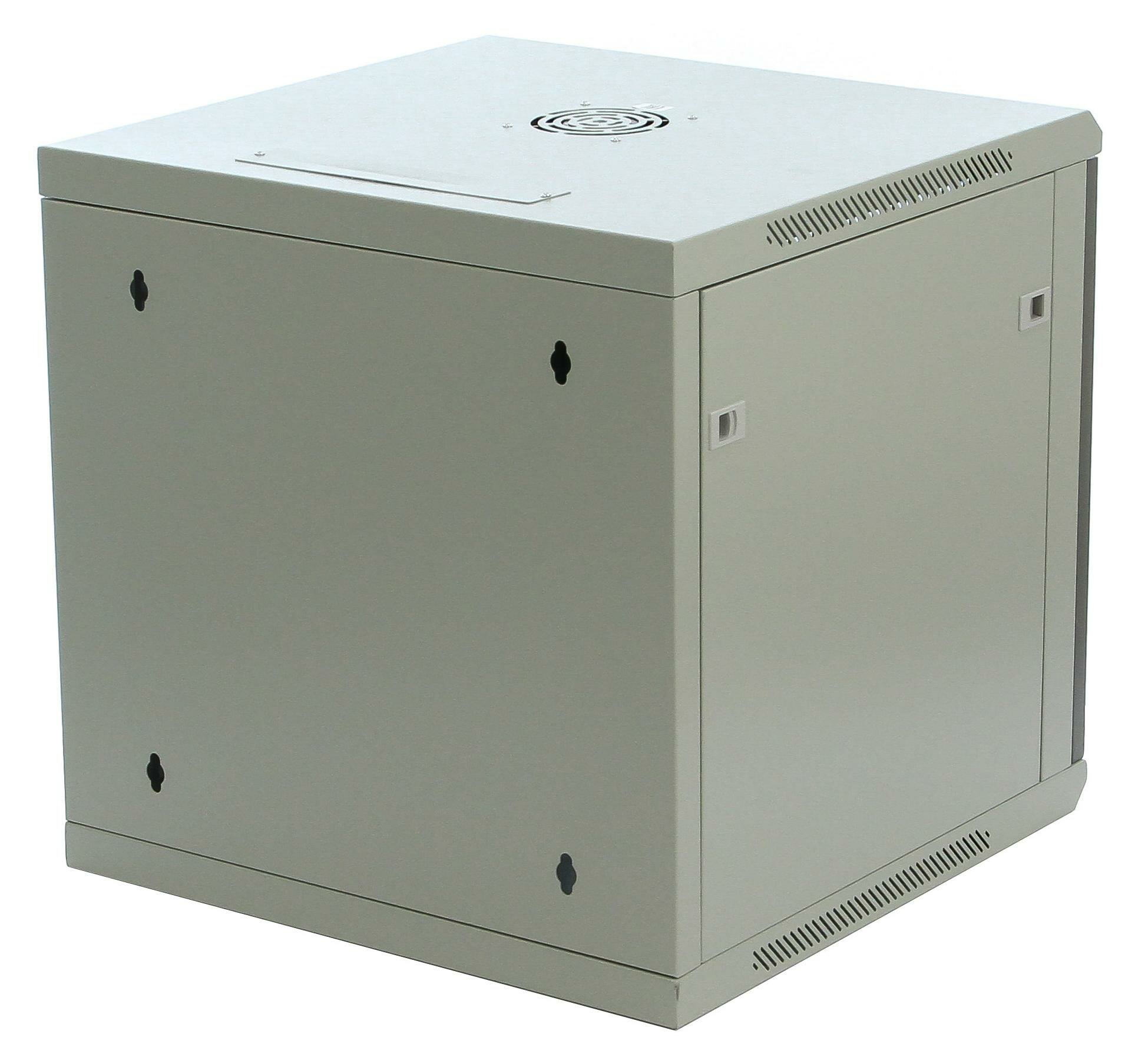 Шкаф 9U 600х600 19 дюймов телекоммуникационный серверный настенный серый C096060GWTWOF