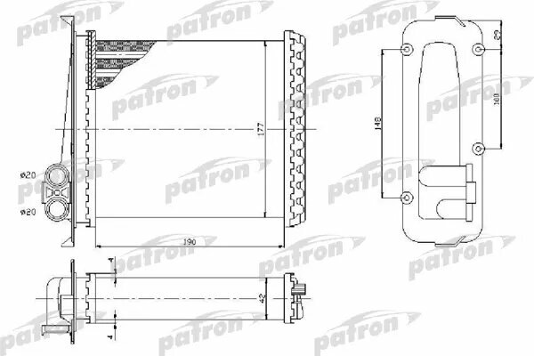 Радиатор отопителя volvo: 850 c70  v70 2.0-2.5tdi 91-