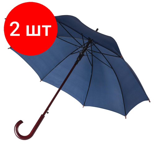 Зонт-трость Проект 111, синий зонт трость полуавтомат unit standard салатовый