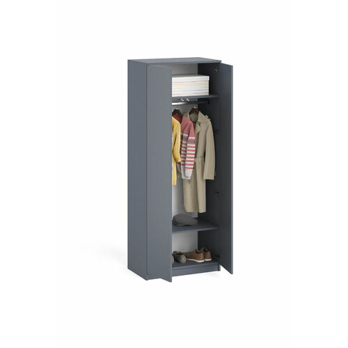 Шкаф распашной графит 80*210*50