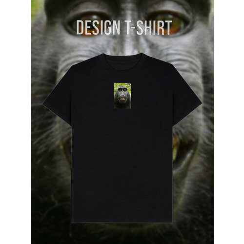 фото Футболка, размер 50, черный design t-shirt