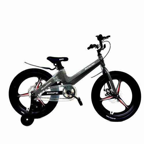 фото Велосипед детский 20" rook hope, черно-карбоновый, 6-7 лет, рост 115-120 см, длина внутреннего шва 55-60 см. легкая магниевая рама, фривил.