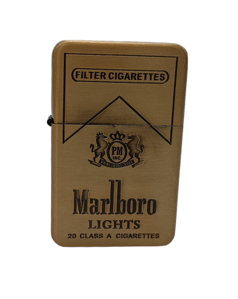 Зажигалка газовая Marlboro цвет бронза