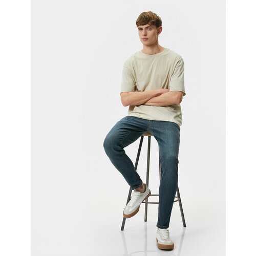 фото Джинсы koton, размер 29/30, зеленый