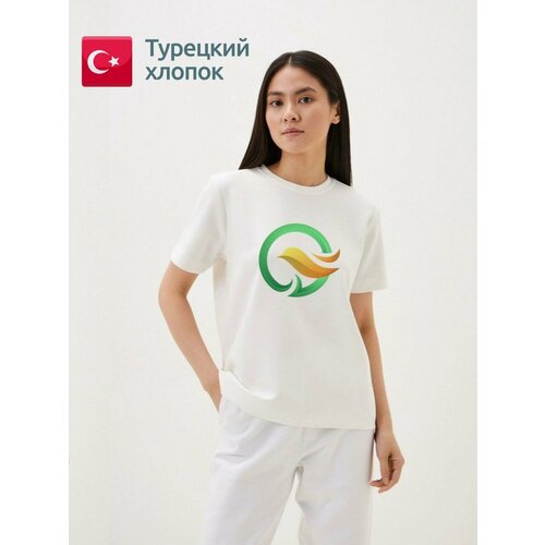 фото Футболка размер s, белый, зеленый n.k