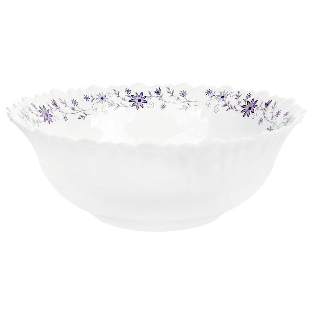 Салатник home collection viola 20см 1,2л стеклокерамика