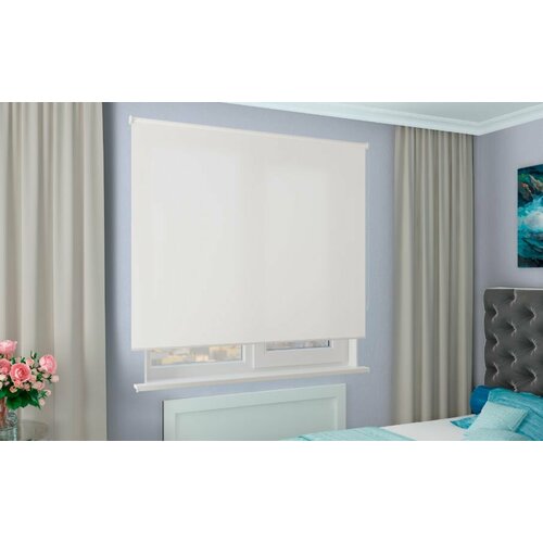 Рулонные шторы альфа белый ширина 180см х высота 185см