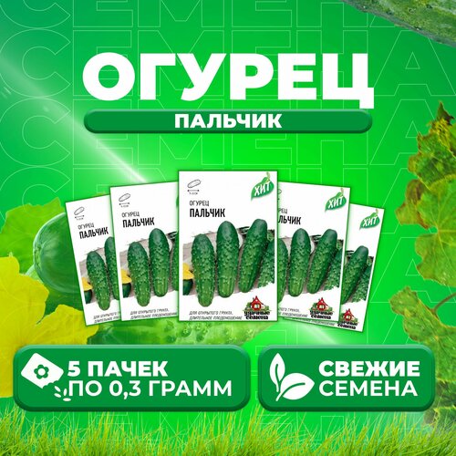 Огурец Пальчик, 0,3г, Удачные семена, серия ХИТ (5 уп)