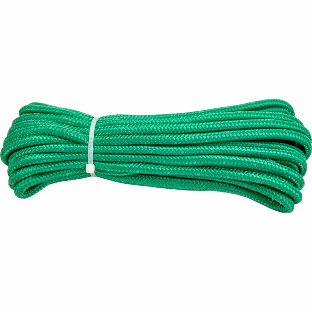 Полипропиленовый плавучий шнур Стройбат зеленый, 8 мм х 10 м 33264 - фотография № 5
