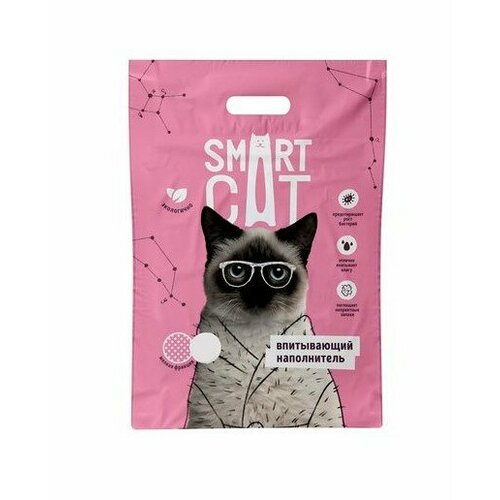 Smart Cat Впитывающий наполнитель, 10л/5 кг, мелкая фракция (2шт) napkins впитывающий наполнитель 6л мелкая фракция 3кг