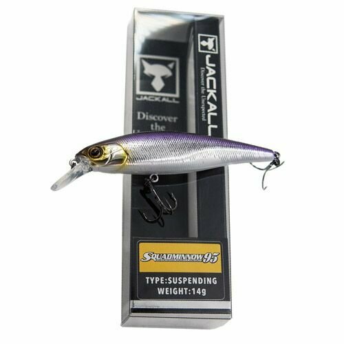 Воблер JACKALL SQUAD MINNOW 95SP 14g цвет HL WAKASAGI воблер jackall boil trigger 77 kameyama pro blue