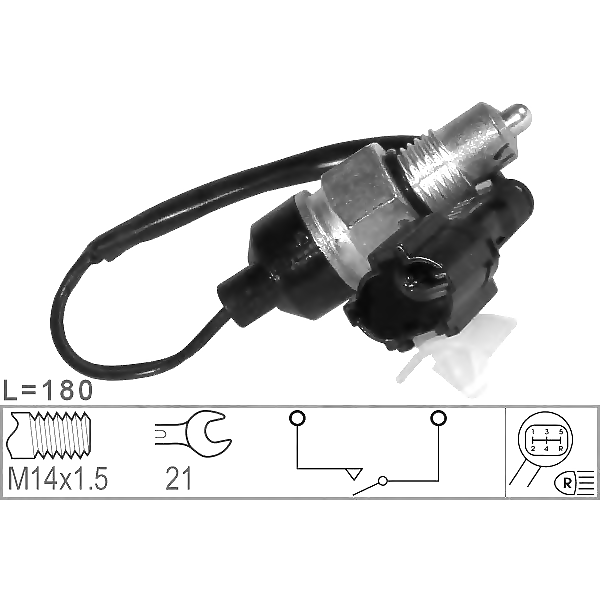 ERA 330571 (330571 / 95216947 / 95224024) датчик заднего хода chevrolet: aveo седан (t200, t250) 1.2 / 1.4 05-, Matiz (Матиз)