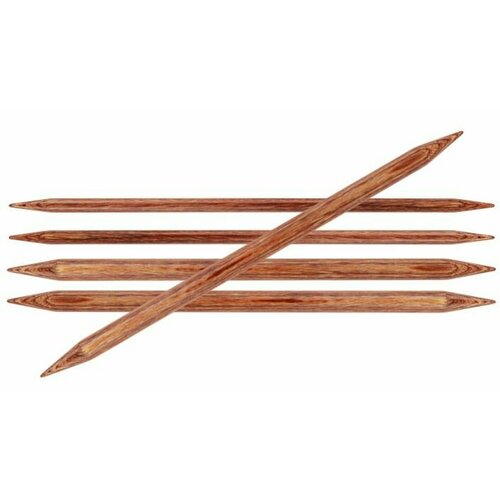 спицы для вязания knit pro чулочные деревянные ginger 20см 6мм арт 31031 31031 Спицы чулочные Ginger 6мм/20см, KnitPro