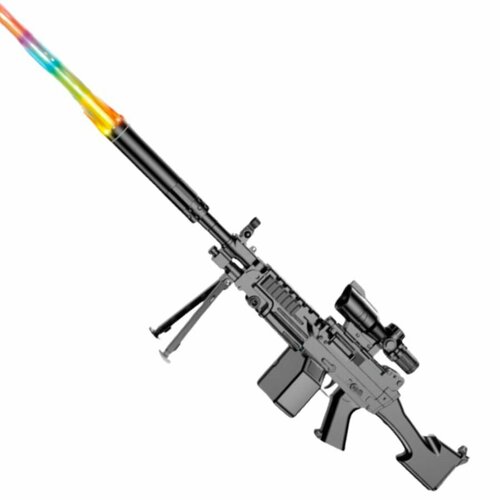 Детский пулемёт M249 с оптическим прицелом и магазином пулемет m249 с прицелом безопасная и увлекательная игрушка для мальчиков и девочек на пульках