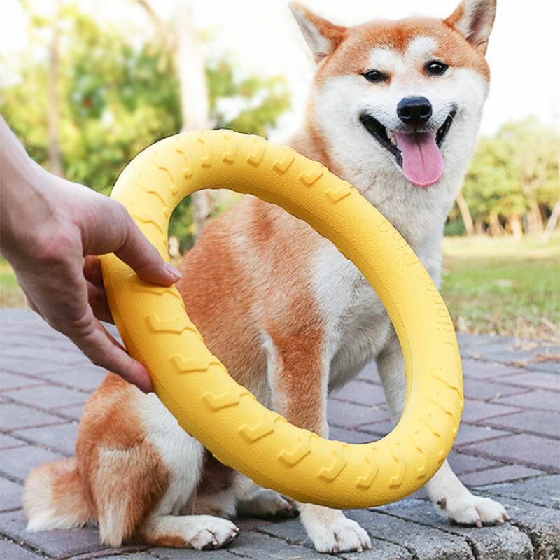 Игрушка для собаки "Интерактивное жевательное кольцо для обучения собак и щенков" 28 см