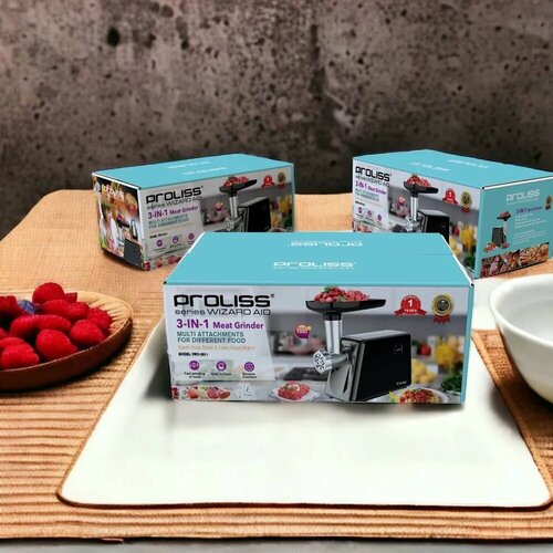 Мясорубка от бренда Proliss с насадкой для кеббе и диском для фарша Pro-2811 369000₽