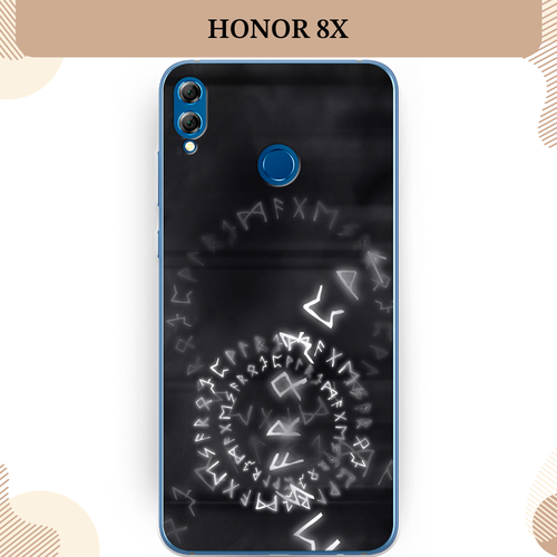 Силиконовый чехол Руны на Honor 8X / Хонор 8Х силиконовый чехол на honor 8x хонор 8х любовь щелк