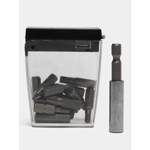 Набор бит на блистере 16 предметов магнитный адаптер 60 мм 15 бит 25 мм 899₽