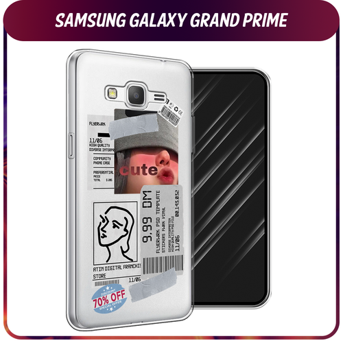 Силиконовый чехол на Samsung Galaxy Grand Prime/J2 Prime / Самсунг Галакси Grand Prime/J2 Prime Cute girl collage, прозрачный силиконовый чехол на samsung galaxy grand prime j2 prime самсунг галакси grand prime j2 prime акварель