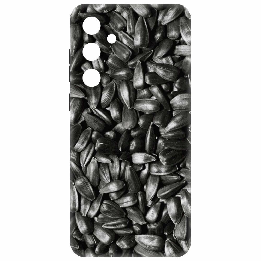 Чехол-накладка Krutoff Soft Case Семечки для Samsung Galaxy A55 5G (A556) черный