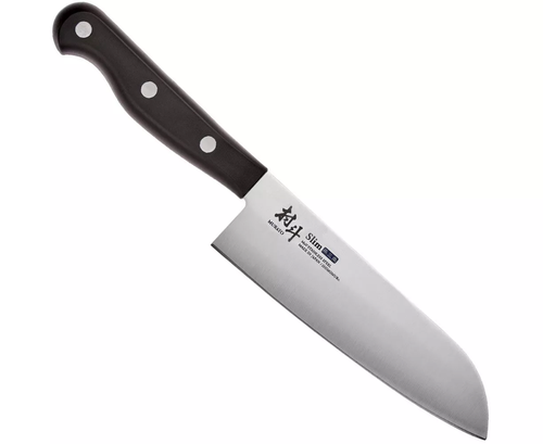 Нож кухонный Сантоку 165мм, молибден-ванадиевая сталь, рук. PP нейлон - MURATO Slim