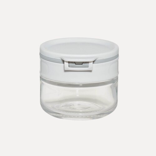 Изображение товара Емкость для специй, 5 см, с двойной крышкой, стекло/пластик, серая, Comfort light, Kuchenland