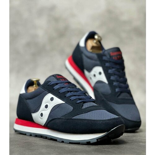 фото Кроссовки saucony, размер 43, синий, белый