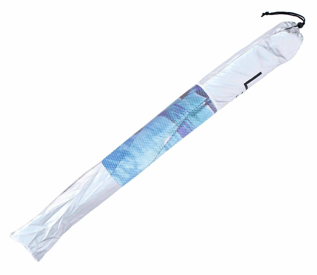 Зонт пляжный круглый складной с чехлом, 155 см, принт Ночная лагуна - фотография № 4