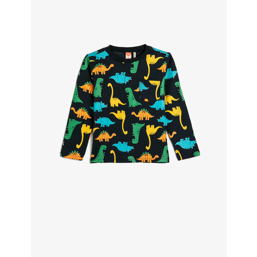 фото Лонгслив koton, размер 6-9 месяцев, синий