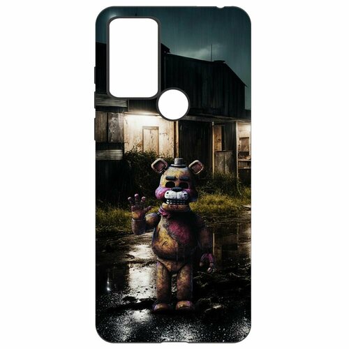 Чехол-накладка Krutoff Soft Case фнаф (FNAF) - Фредди под дождем для TCL 306 черный чехол накладка krutoff soft case фнаф fnaf кошмарный фредди для oppo a57s черный