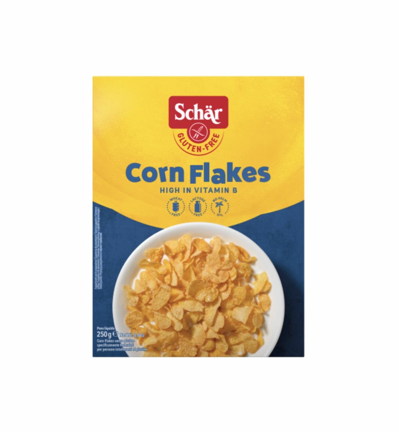 Кукурузные хлопья Corn Flakes без глютена, т.м. Schar, 250 г. - фотография № 3