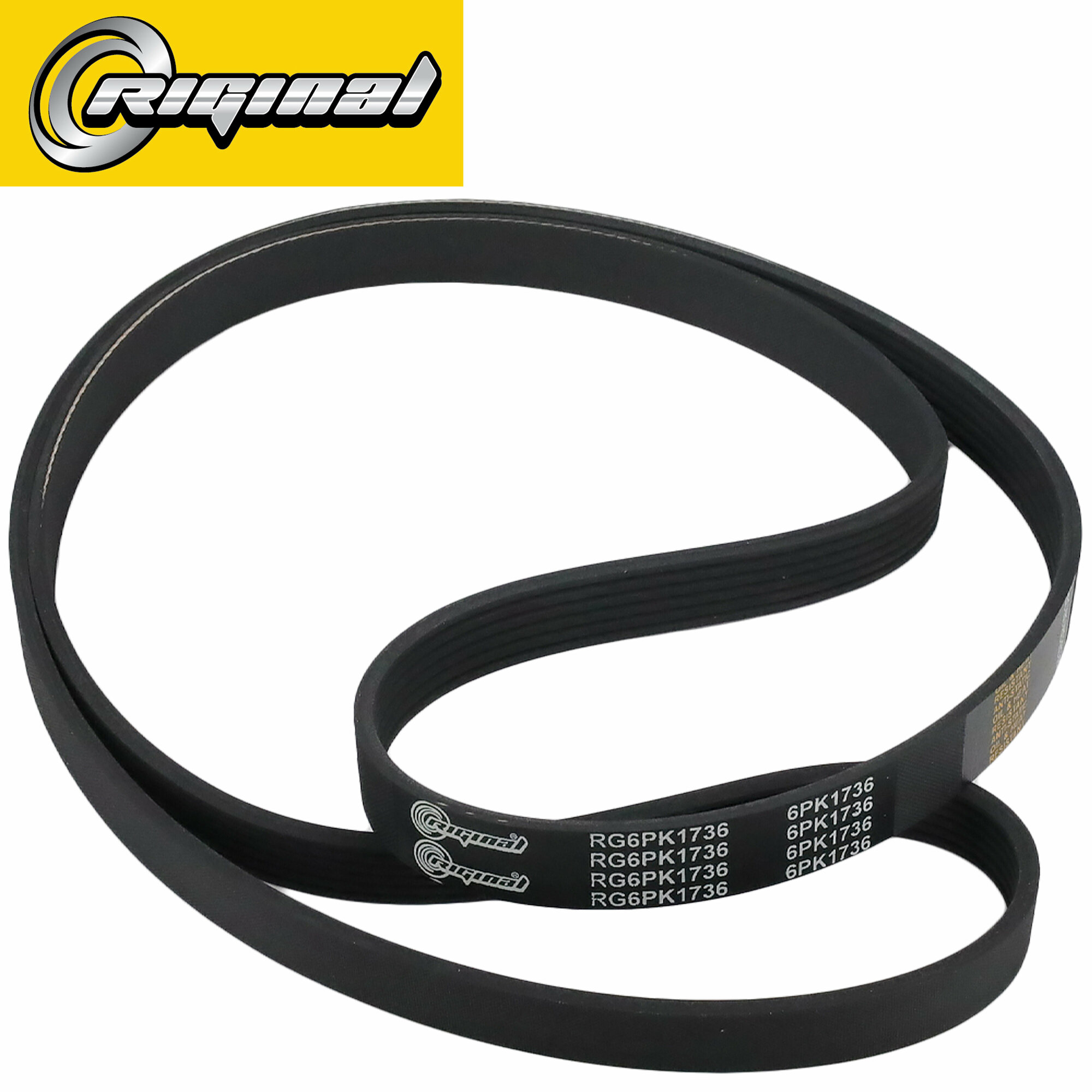 Ремень поликлиновой Riginal 6PK1736, для Skoda Rapid 13-, Octavia 09-, Yeti, VW Polo
