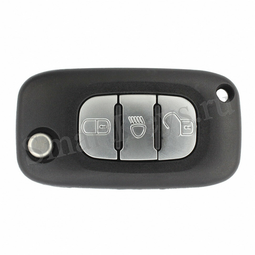 Корпус для тюнинга выкидного ключа Peugeot 207 307 308 три кнопки лезвие HU83