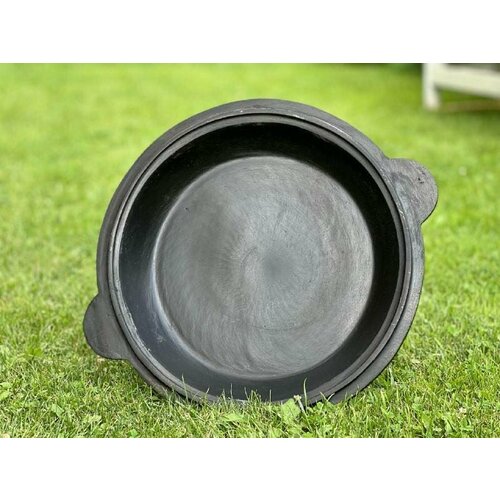 Крышка-сковорода чугунная для казана объёмом 8 л, диаметр 36 см.