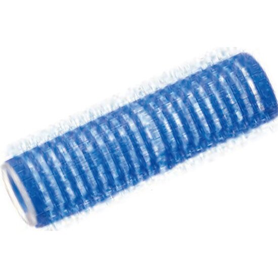 Бигуди на липучке Harizma 16*63 мм 12 шт синие