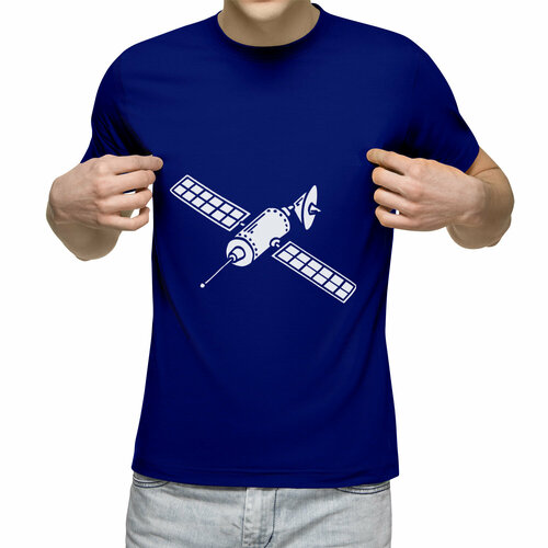 Футболка Us Basic, размер L, синий мужская футболка космическая лиса s белый