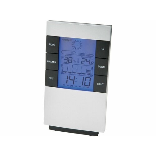 Настольная метеостанция Como с часами-будильником цвет серебристыйчерный 138500₽