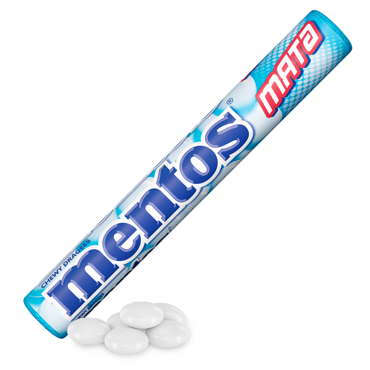 Драже жевательное MENTOS со вкусом мяты, 37,5г