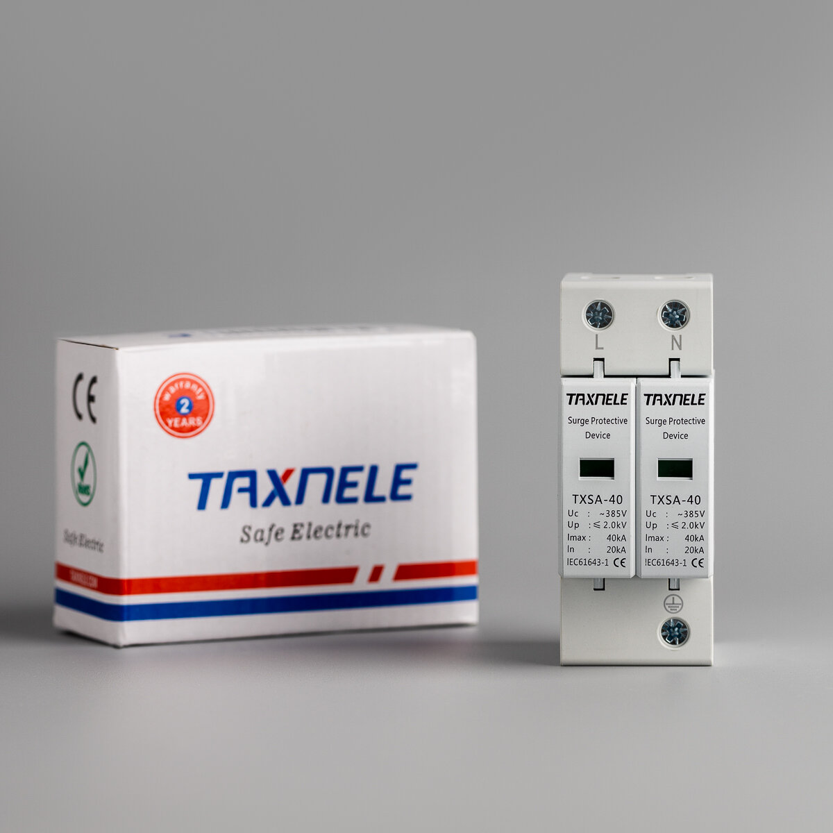 фото Устройство защиты от импульсных перенапряжений Taxnele 20-40КА 385В