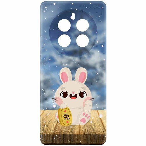 Чехол-накладка Krutoff Soft Case Год кролика для Realme 12 Pro 5G черный чехол накладка krutoff soft case год кролика для oneplus 12 черный