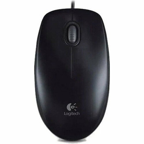 Мышь Logitech B100 black USB оптическая 800dpi 2but 910-0055477 267100₽