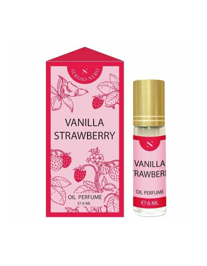 Sergio Nero Женский Vanilla Strawberry Oil Perfume Духи (parfum) ролик 6мл