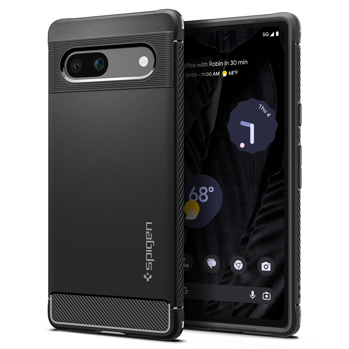 Чехол SPIGEN для Pixel 7a - Rugged Armor - Черный - ACS05816